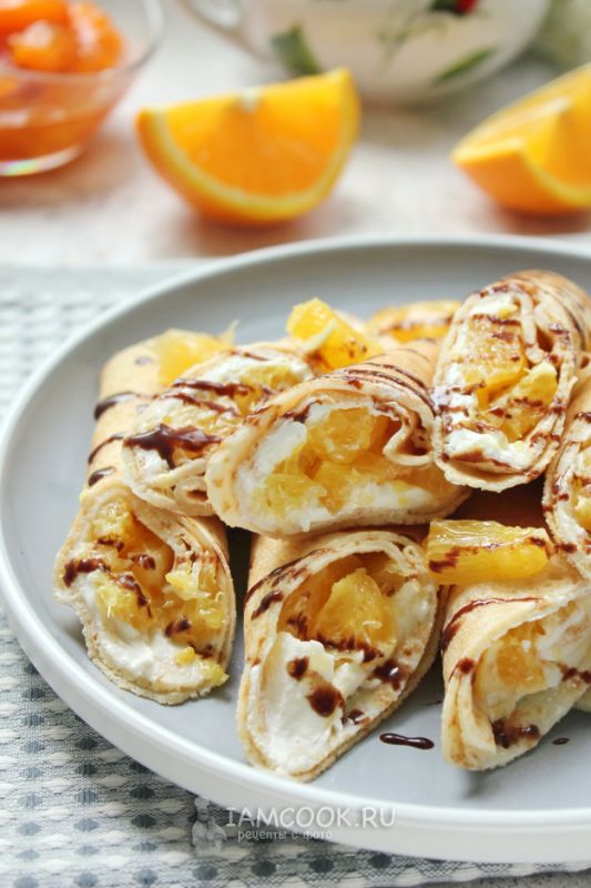 Совершите гастрономическое путешествие: блины с маскарпоне и апельсином как идеальное утро