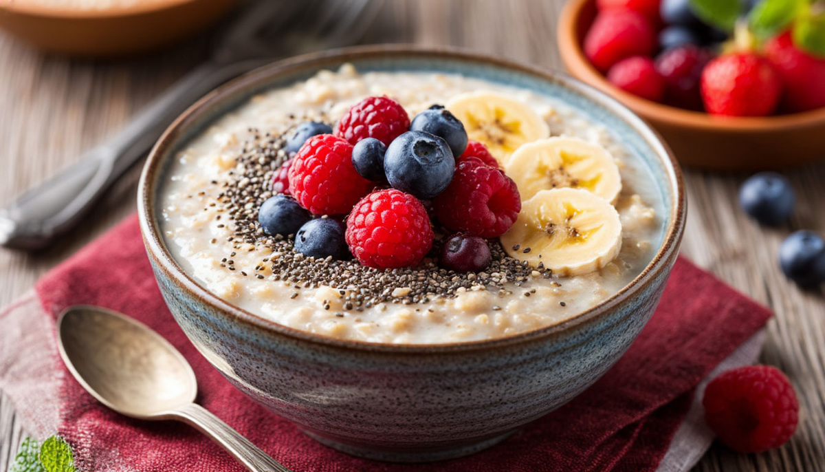 Утренний заряд: как овсянка с чиа и ягодами превращает завтрак в праздник