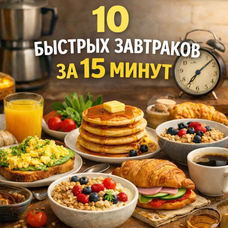 Вкусные и быстрые завтраки на каждый день