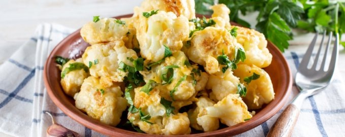 Непревзойденный завтрак: цветная капуста жареная в яйцах