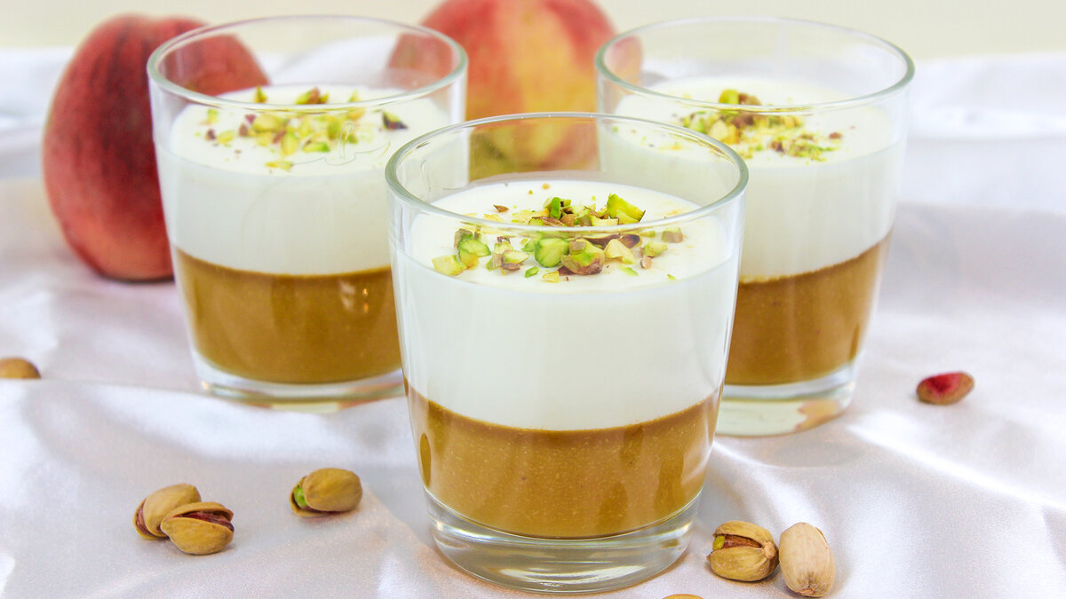 Легкая панна-котта с персиками: наслаждение итальянским вкусом