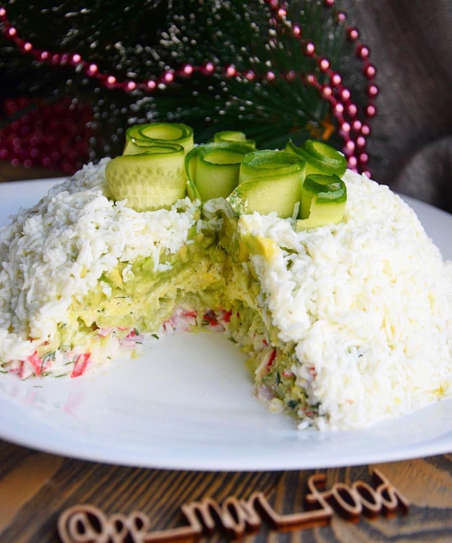 Слоеный салат «Нежность»