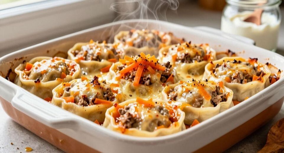 Пельмени по-новому: сытный ужин с сыром и хрустящей корочкой